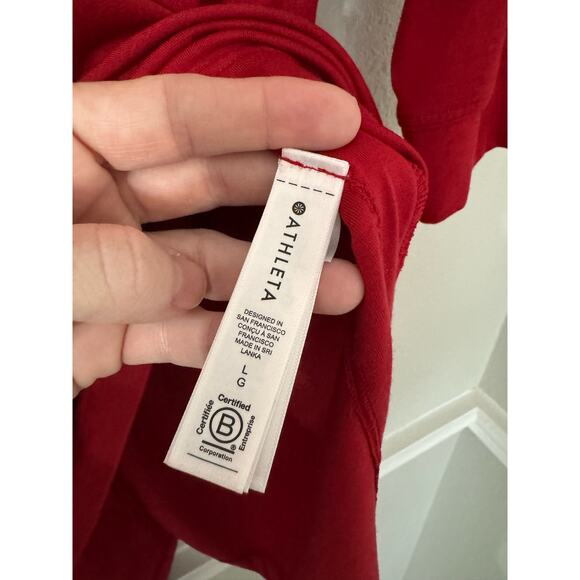 Athleta Inspire Top Red Size Large - Picture 3 of 6